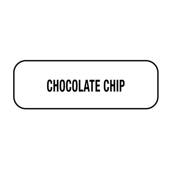 Nevs Chocolate Chip Label 1/2" x 1-1/2" DIET-601 - main